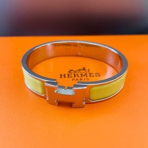Authentic Hermes H clic bangle